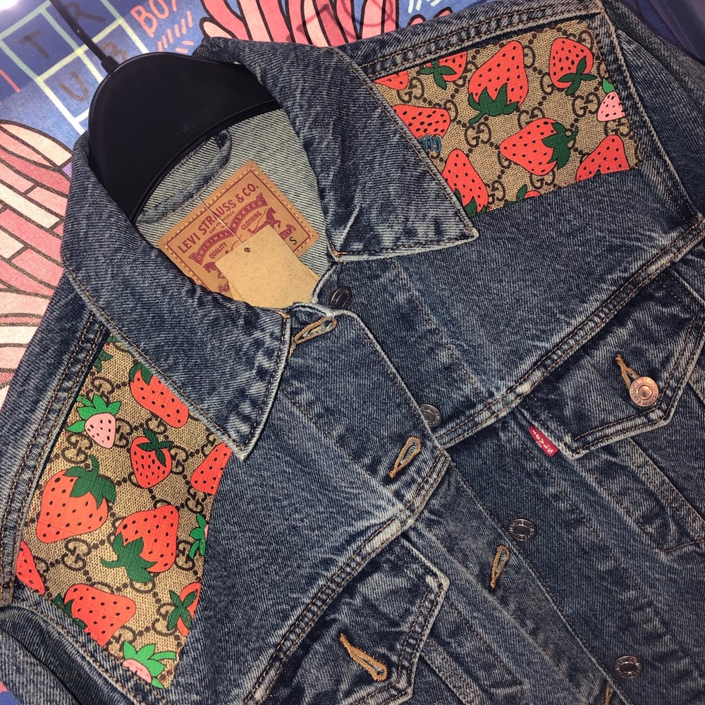 Custom Gucci x Levi denim jacket
